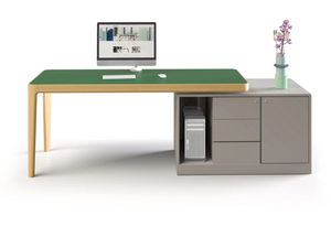 I-LAND - Rectangular executive desk with shelves _ Cider Edition